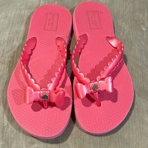 Kate Spade “Denise” Pink Jelly Flip Flop W/ Bow